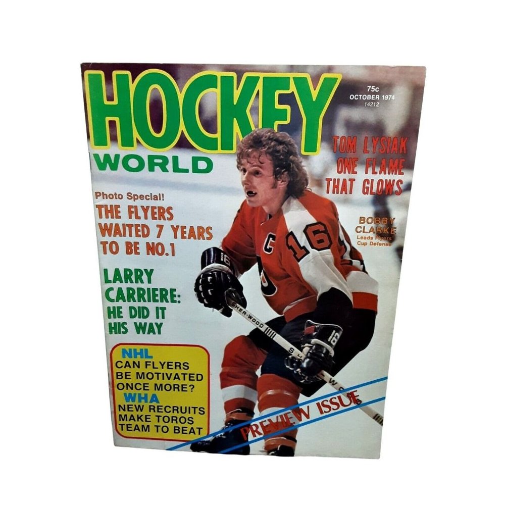 Hockey World Magazine October 1974 Bobby Clarke Philadelphia Flyers Stanley Cup